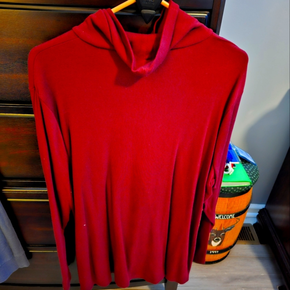Plus size turtle neck